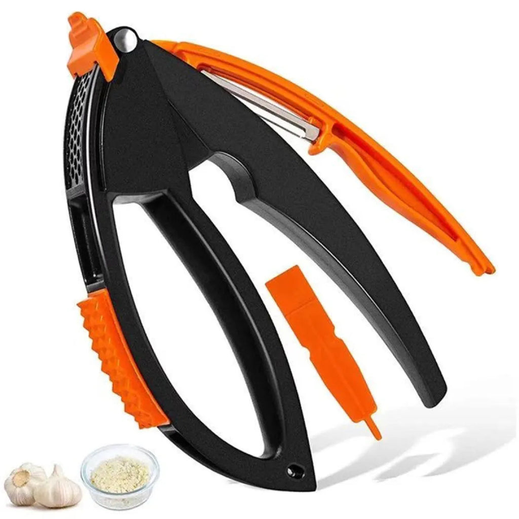 Manual Multifunctional Garlic Press Set