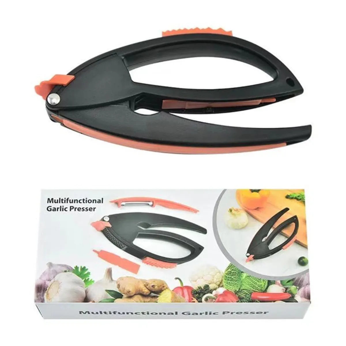 Manual Multifunctional Garlic Press Set