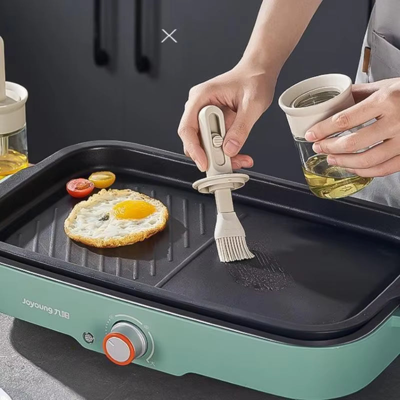 Oil Dispenser Bottle with Silicone Brush
