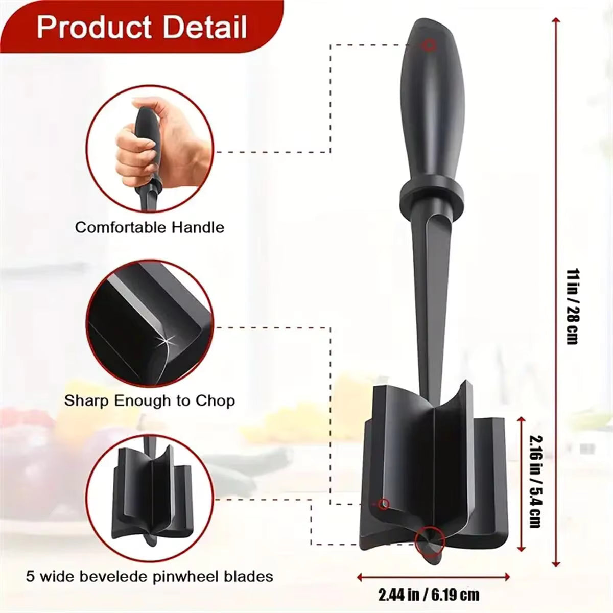Heat-Resistant Meat Chopper & Smasher