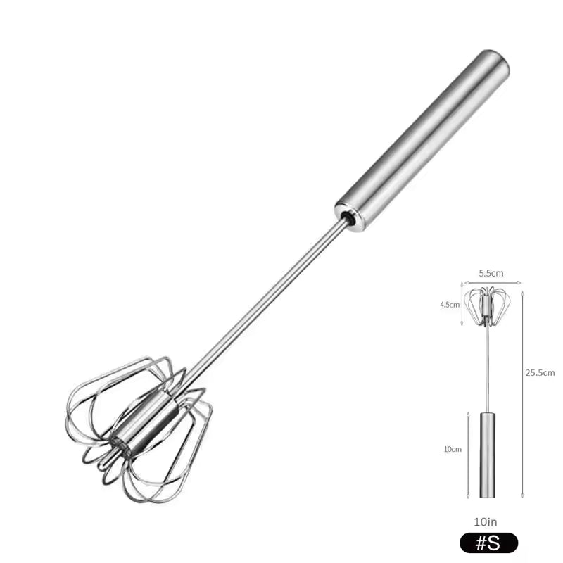 Stainless Steel Semi-Automatic Hand Push Whisk