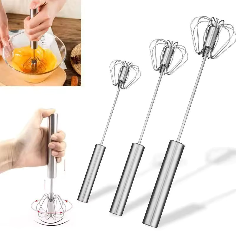 Stainless Steel Semi-Automatic Hand Push Whisk