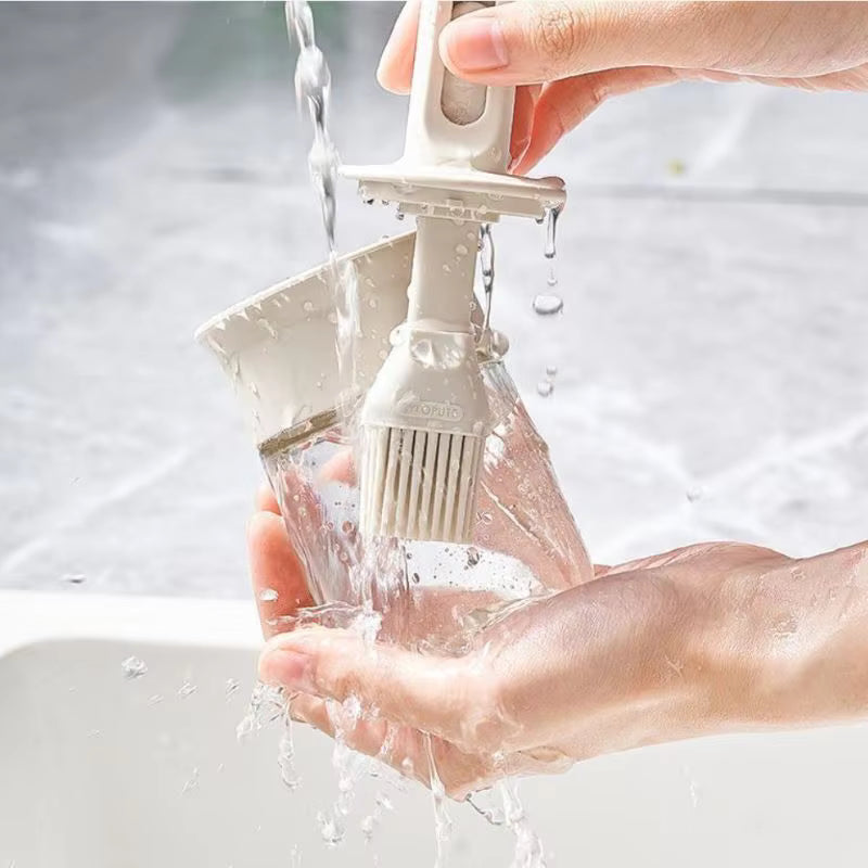 Oil Dispenser Bottle with Silicone Brush