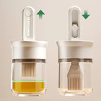 Oil Dispenser Bottle with Silicone Brush