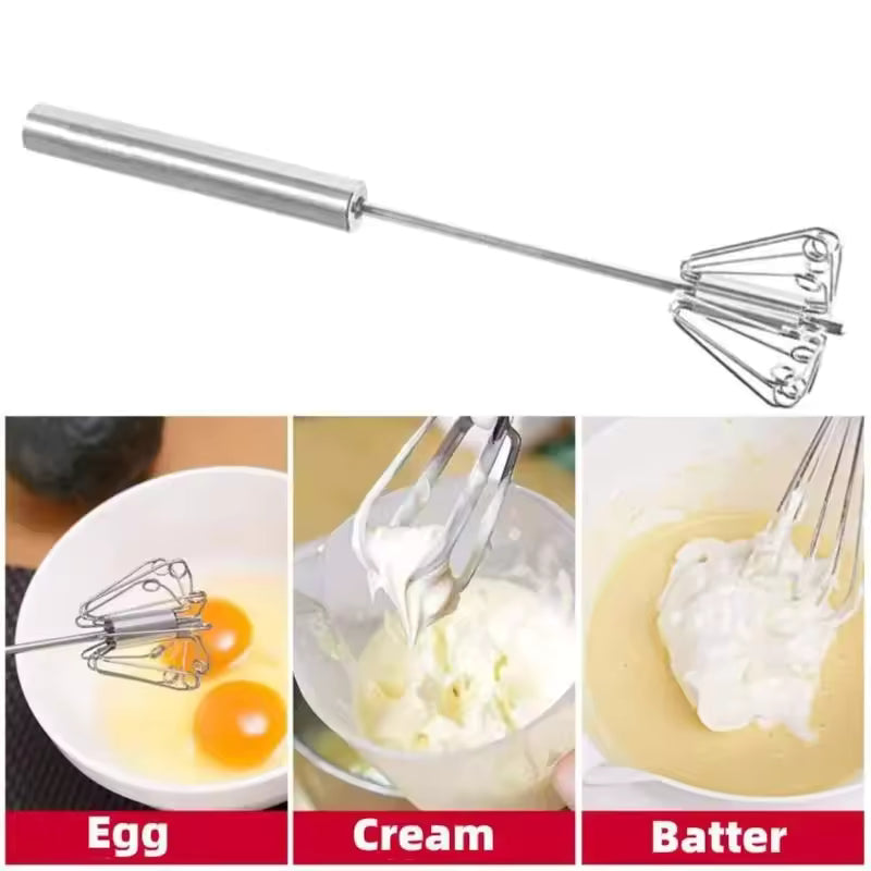 Stainless Steel Semi-Automatic Hand Push Whisk