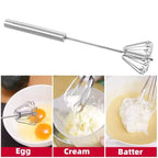 Stainless Steel Semi-Automatic Hand Push Whisk