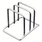 Wooden Pot Lid & Cutting Board Organizer Rack