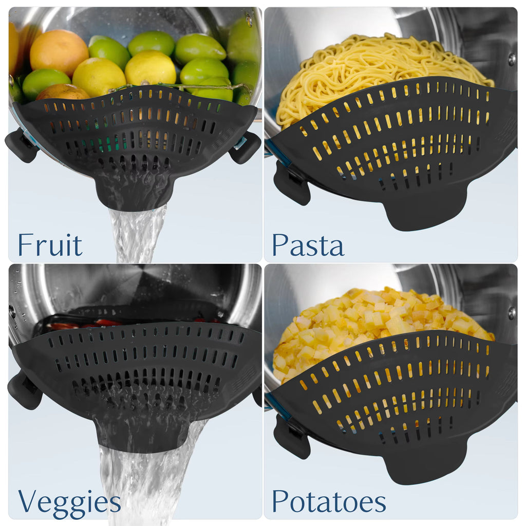 Adjustable Silicone Clip-On Pot Strainer