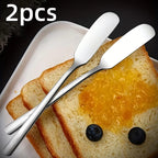 2-Piece Stainless Steel Butter & Cheese Spreader Set