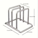 Wooden Pot Lid & Cutting Board Organizer Rack