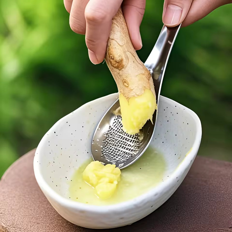 Stainless Steel Garlic & Ginger Grater Spoon