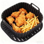 Reusable Silicone Air Fryer Liners – Non-Stick Square Mats