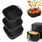 Reusable Silicone Air Fryer Liners – Non-Stick Square Mats