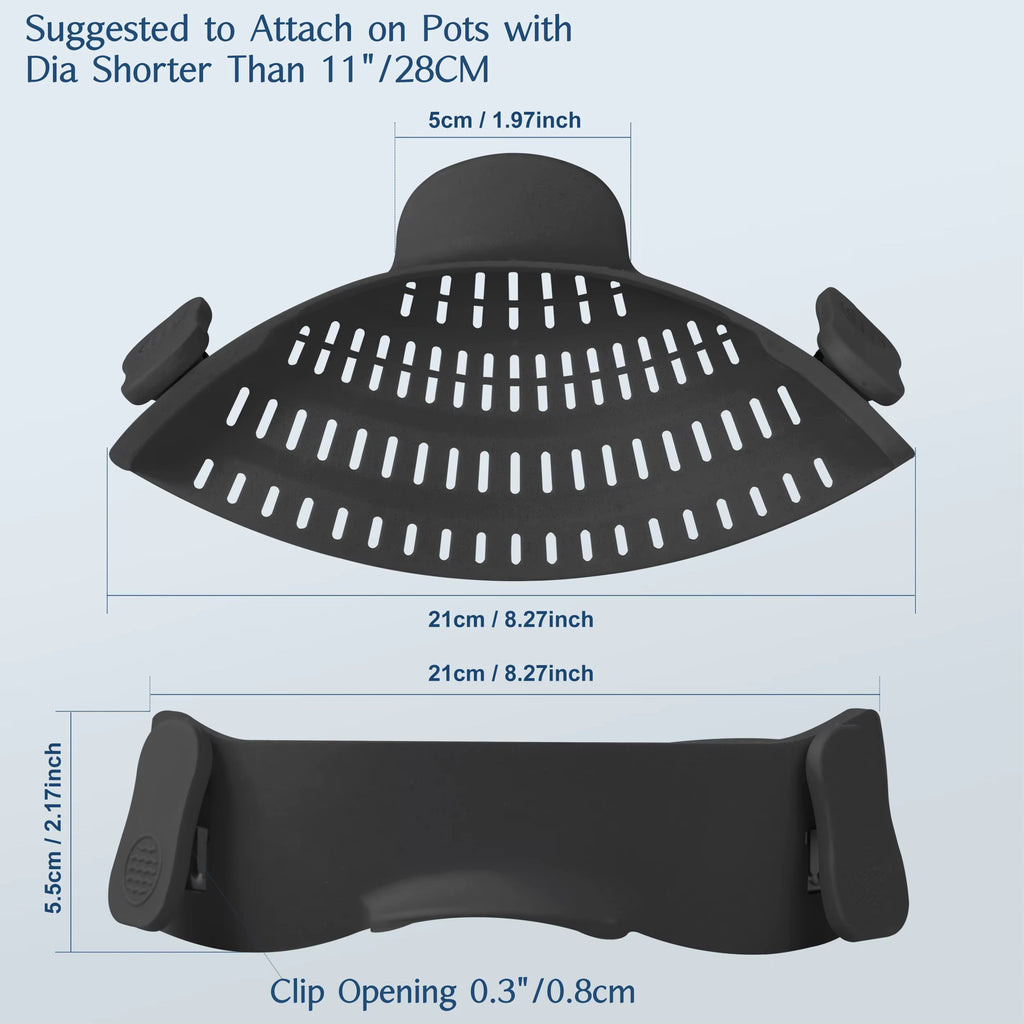 Adjustable Silicone Clip-On Pot Strainer
