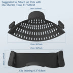 Adjustable Silicone Clip-On Pot Strainer