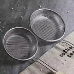 Stainless Steel Colander Skimmer with Wooden Handle