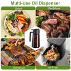 2-in-1 Glass Oil Sprayer &amp; Dispenser (16oz)