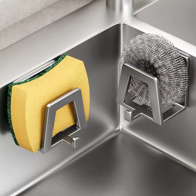Self-Adhesive Stainless Steel Sponge Holder