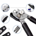 Stainless Steel Multifunction Can Opener